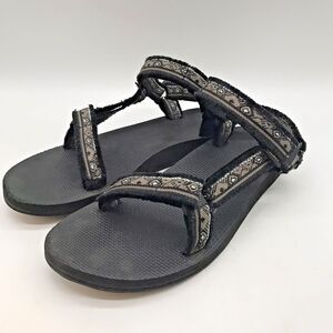 Teva Original Universal Maressa Sandals Women's 9 Brown Black Hook & Loop Beach